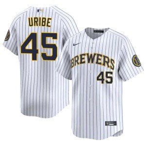 MIL 2026 Abner Uribe White #45 Men Jersey 959250-456