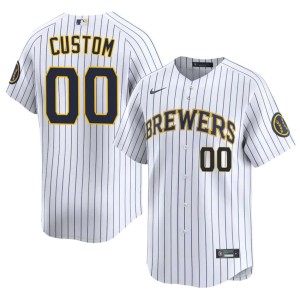 The Brew Crew White Player Men Custom #00 Jersey 987645-202