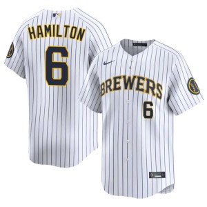 The Beermakers Men David Hamilton Game White #6 Jersey 876165-647