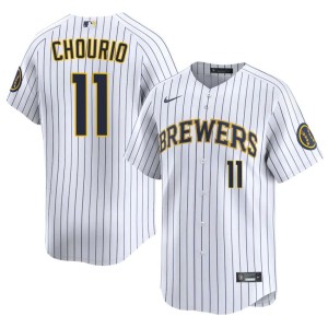 Milwaukee Brewers White Limited Men's Jackson Chourio #11 Jersey 915358-278