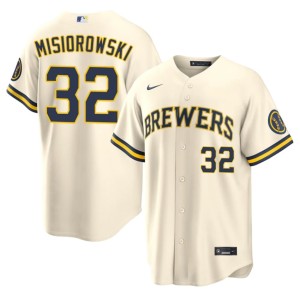 Los Cerveceros Jacob Misiorowski Men Cream Authentic #32 Jersey 572259-995