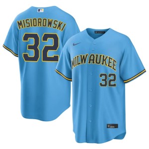 Los Cerveceros #32 Jacob Misiorowski Mens 2026 Light Blue Jersey 629224-654