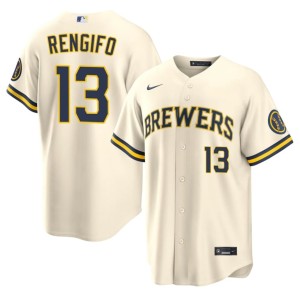 Brewers Cream #13 Mens Limited Luis Rengifo Jersey 682486-541