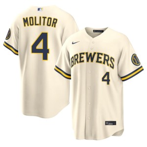 The Beermakers Paul Molitor Mens 2026-27 Cream #4 Jersey 769688-941