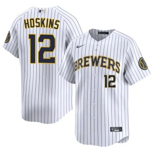 The Beermakers #12 Mens Limited Rhys Hoskins White Jersey 124846-805