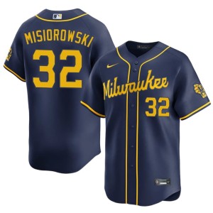 MIL Brewers Navy Limited Jacob Misiorowski Men #32 Jerseys 255166-716