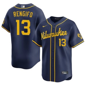 The Beermakers Men's #13 Navy Luis Rengifo Embroidery Jersey 416207-285