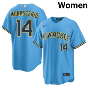 Milwaukee Andruw Monasterio Women's #14 Light Blue 2026 Jersey 264182-552
