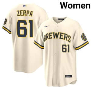 MIL 2026-27 Women #61 Angel Zerpa Cream Jerseys 853387-677
