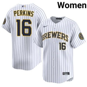 Milwaukee #16 Game White Blake Perkins Women's Jerseys 154678-711