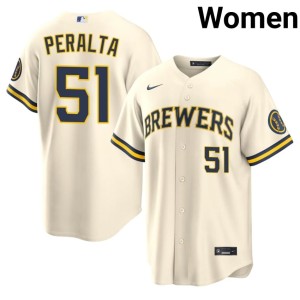 Milwaukee #51 Womens 2026-27 Cream Freddy Peralta Jerseys 101830-565