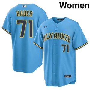 MIL Brewers Limited Light Blue Women #71 Josh Hader Jersey 549055-899