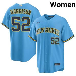 The Crew Light Blue Womens #52 Game Kyle Harrison Jersey 720606-135