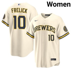 The Brew Crew Sal Frelick Player #10 Women's Cream Jerseys 252046-880