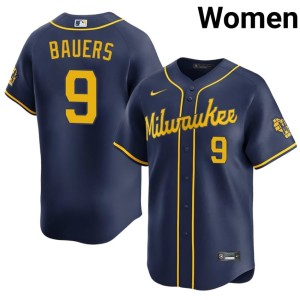 Milwaukee Jake Bauers Women Limited Navy #9 Jersey 106549-207