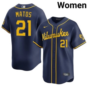 MIL Women Player Luis Matos Navy #21 Jerseys 875622-250