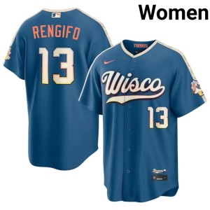Brewer Nation Women 2026-27 Blue #13 Luis Rengifo City Connect Jerseys 179489-636