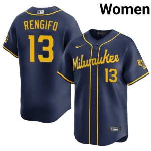 MIL Brewers Limited Navy Women #13 Luis Rengifo Jerseys 277526-471