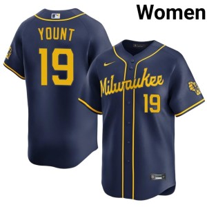 Brewer Nation Authentic Navy Womens Robin Yount #19 Jersey 321777-101