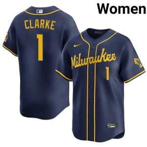 The Beermakers Womens Navy #1 Taylor Clarke Embroidery Jersey 442602-496