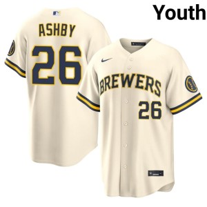 The Crew #26 Limited Cream Youth Aaron Ashby Jerseys 208095-554
