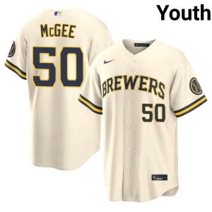 The Beermakers Easton McGee #50 Youth Cream 2026-27 Jerseys 321962-537