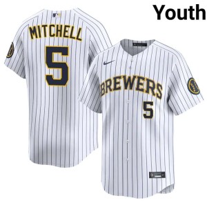 The Crew White Stitched Garrett Mitchell Youth #5 Jersey 590132-431