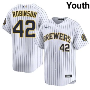 MIL White #42 Player Youth Jackie Robinson Jerseys 783065-475