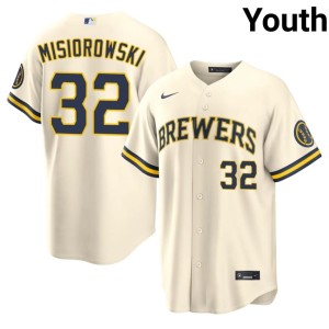 The Crew Cream Youth #32 Jacob Misiorowski 2026-27 Jerseys 444563-428