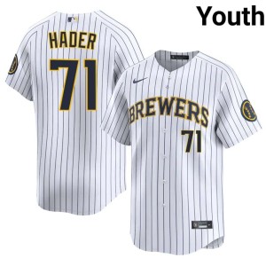 The Beermakers Josh Hader Youth 2026-27 White #71 Jerseys 250858-777