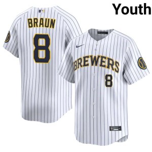 The Crew #8 Ryan Braun White Player Youth Jersey 683893-581