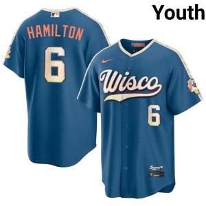 The True Blue Brew Crew #6 David Hamilton City Connect Limited Youth Blue Jersey 704521-489